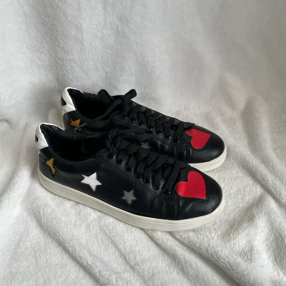 Steve Madden Black Leather Sneaker